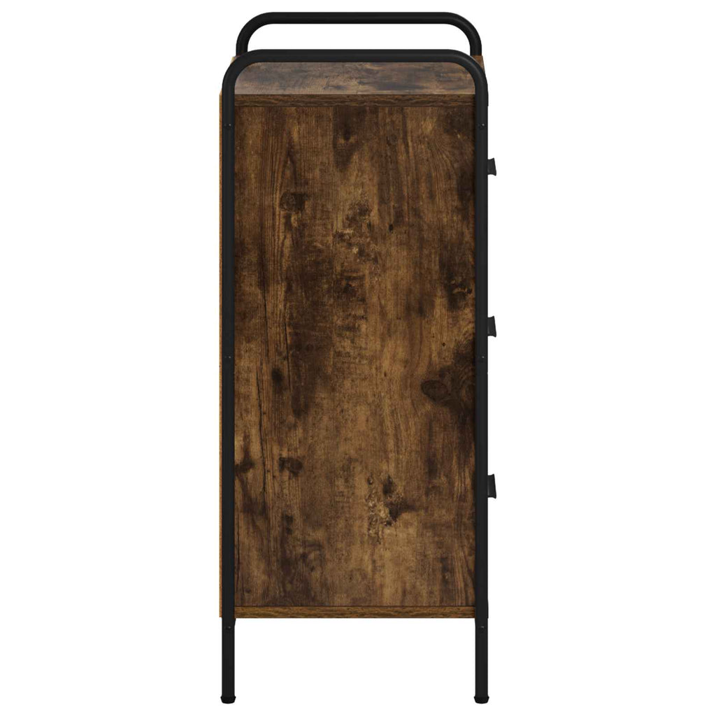vidaXL Bufet Dąb wędzony 97 x 33 x 81 cm Drewno inżynieryjne