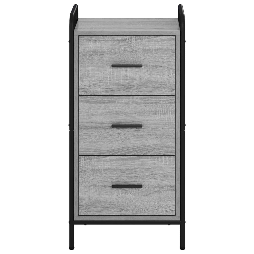 vidaXL Bufet Szary Sonoma 97 x 33 x 81 cm Drewno inżynieryjne