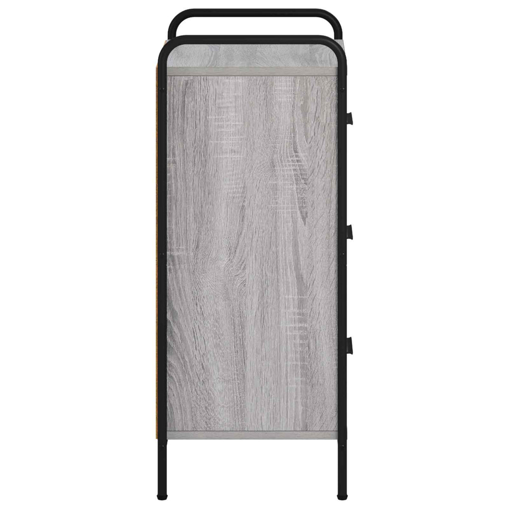 vidaXL Bufet Szary Sonoma 97 x 33 x 81 cm Drewno inżynieryjne