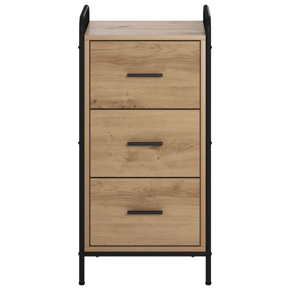 vidaXL Bufet Dąb artisan 97 x 33 x 81 cm Drewno inżynieryjne