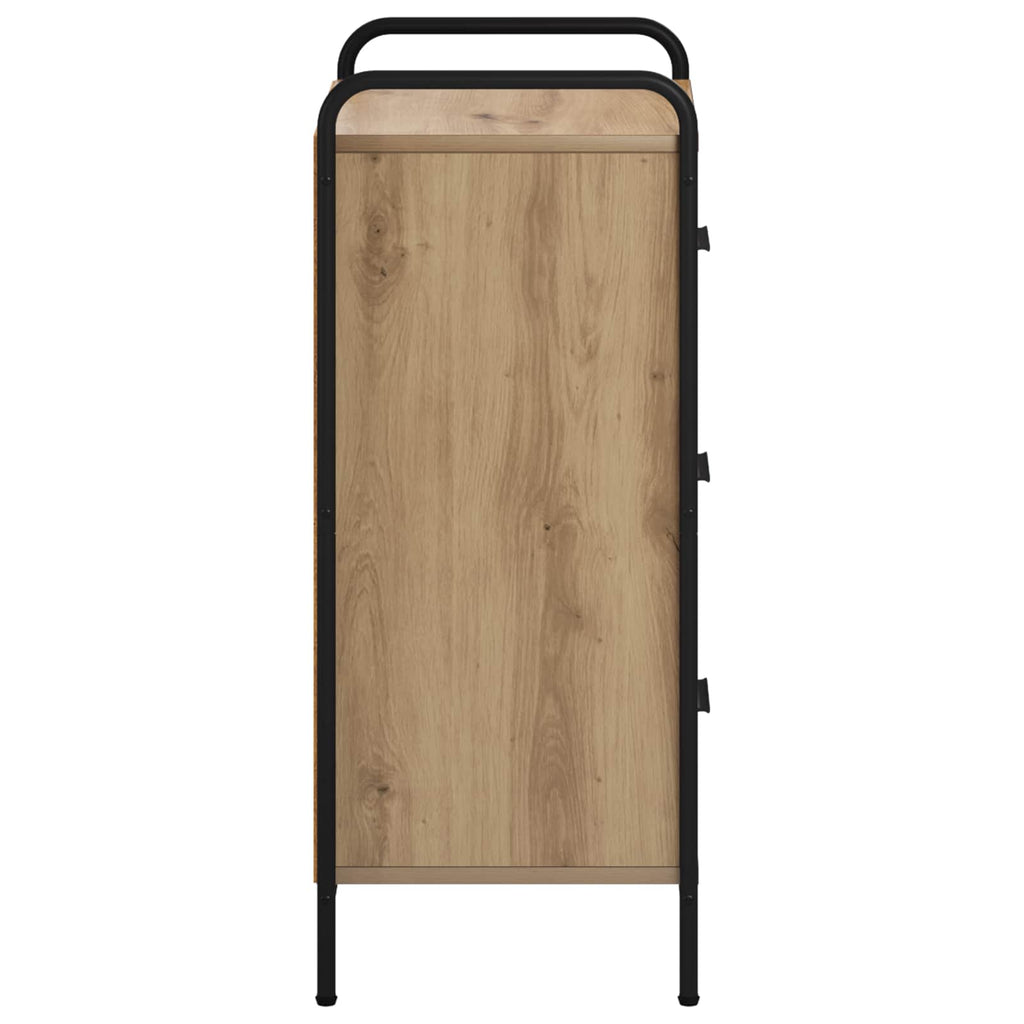 vidaXL Bufet Dąb artisan 97 x 33 x 81 cm Drewno inżynieryjne