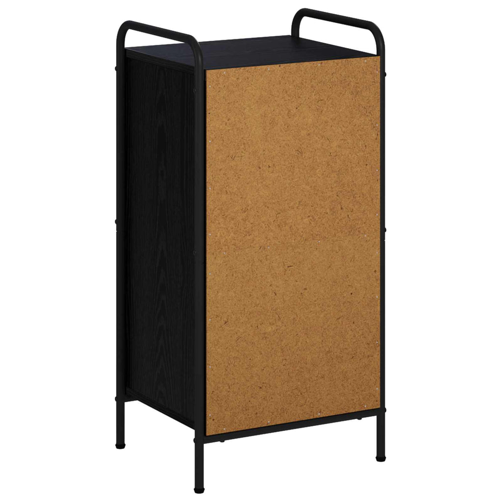 vidaXL Bufet Czarny dąb 97 x 33 x 81 cm Drewno inżynieryjne