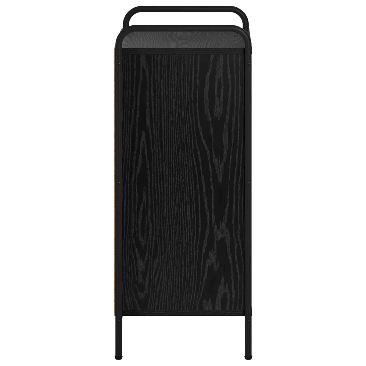 vidaXL Bufet Czarny dąb 97 x 33 x 81 cm Drewno inżynieryjne