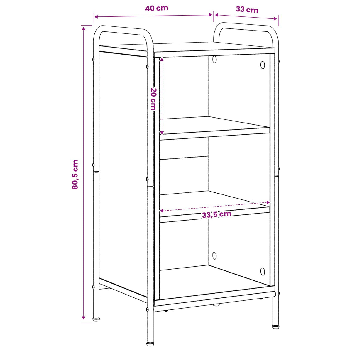 vidaXL Bufet Dąb wędzony 97 x 33 x 81 cm Drewno inżynieryjne