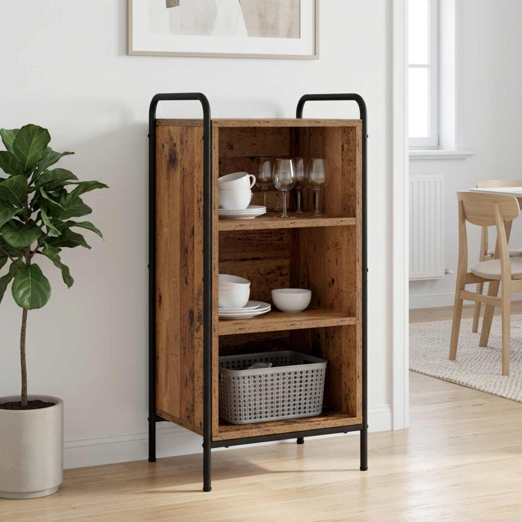 vidaXL Bufet Stare drewno 97 x 33 x 81 cm Drewno inżynieryjne