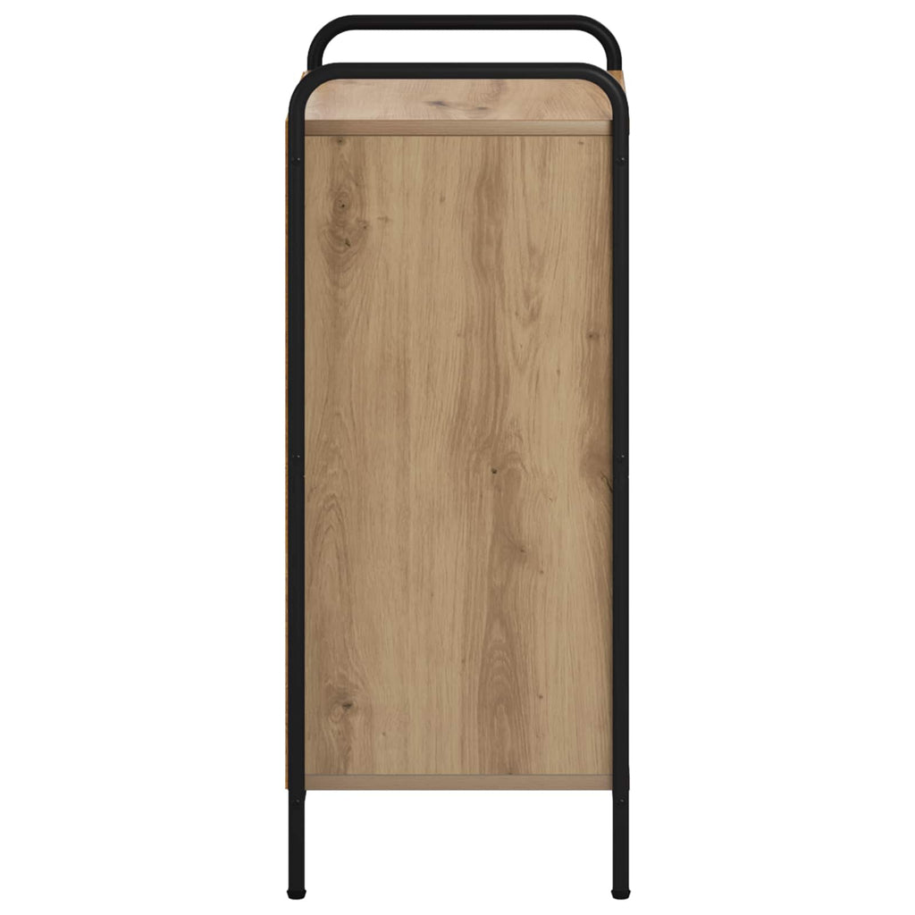 vidaXL Bufet Dąb artisan 97 x 33 x 81 cm Drewno inżynieryjne