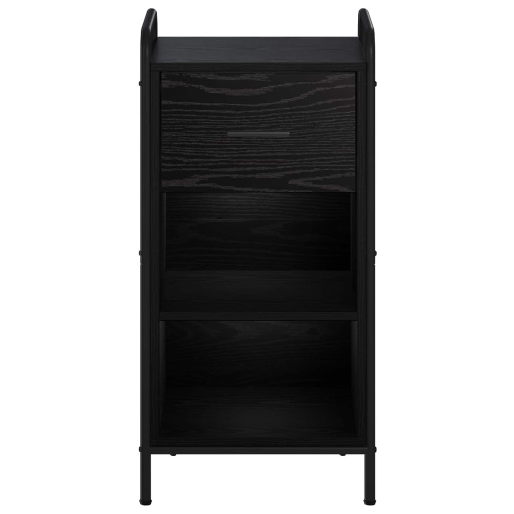 vidaXL Bufet Czarny dąb 97 x 33 x 81 cm Drewno inżynieryjne