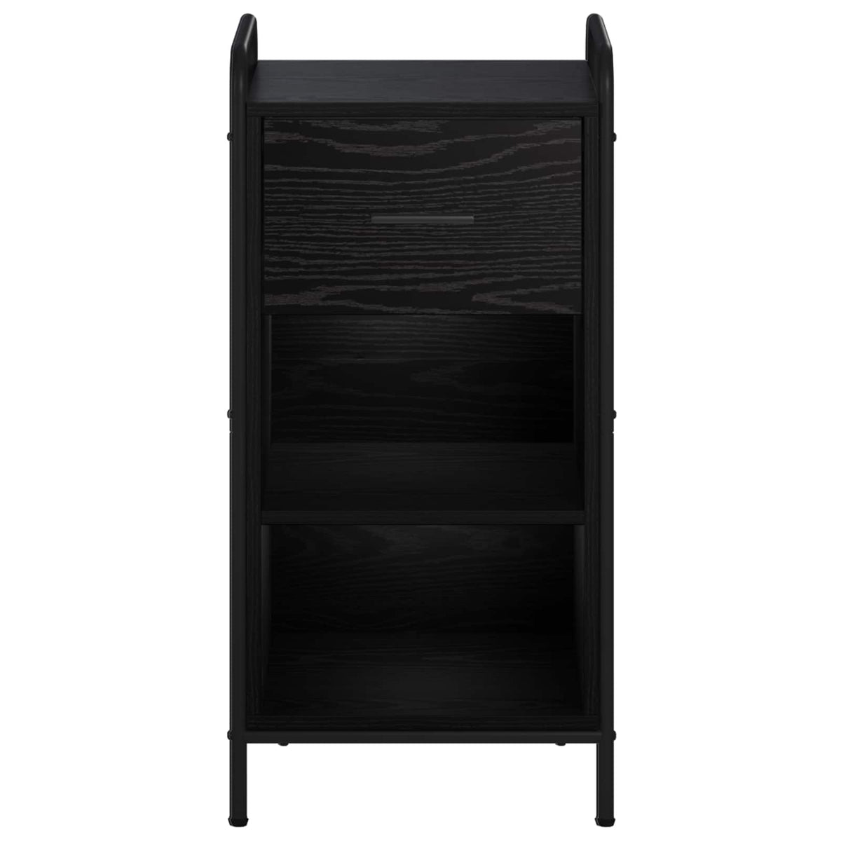 vidaXL Bufet Czarny dąb 97 x 33 x 81 cm Drewno inżynieryjne