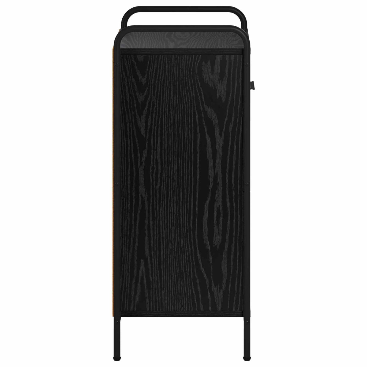 vidaXL Bufet Czarny dąb 97 x 33 x 81 cm Drewno inżynieryjne