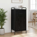 vidaXL Bufet Czarny dąb 97 x 33 x 81 cm Drewno inżynieryjne