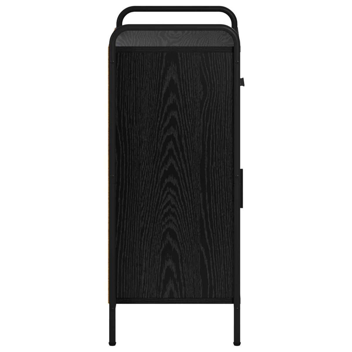 vidaXL Bufet Czarny dąb 97 x 33 x 81 cm Drewno inżynieryjne