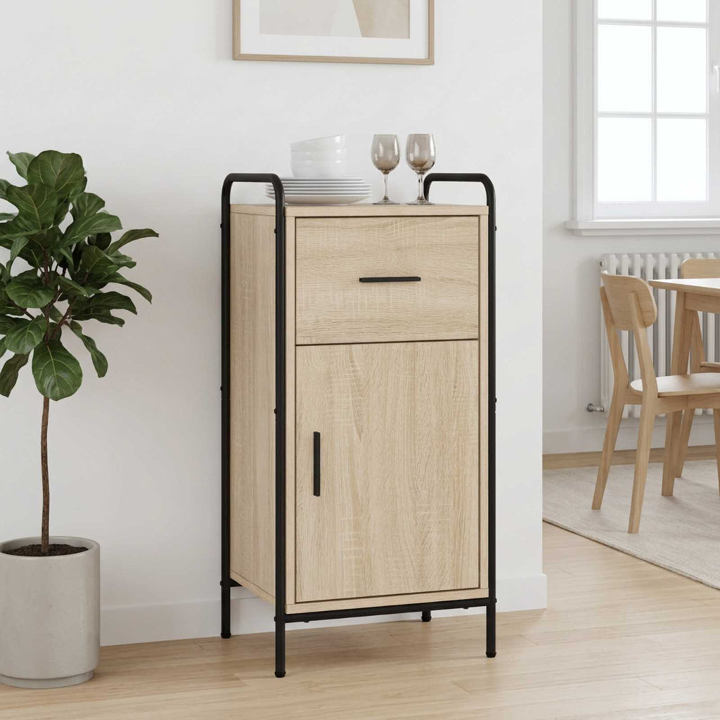 vidaXL Bufet dąb Sonoma 97 x 33 x 81 cm Drewno inżynieryjne