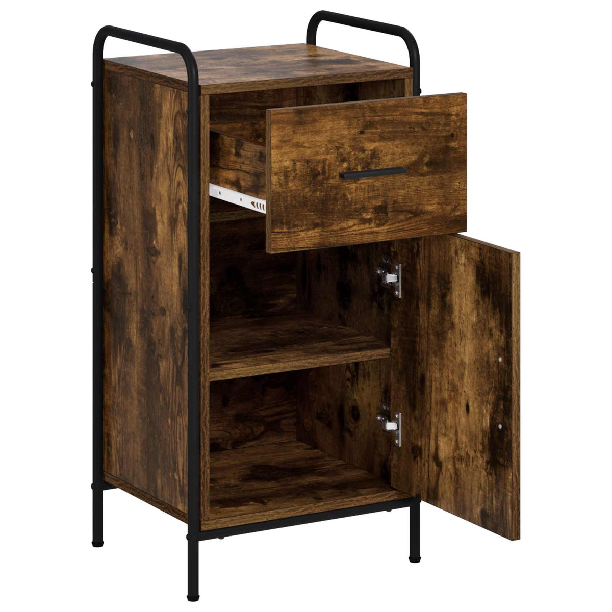 vidaXL Bufet Dąb wędzony 97 x 33 x 81 cm Drewno inżynieryjne