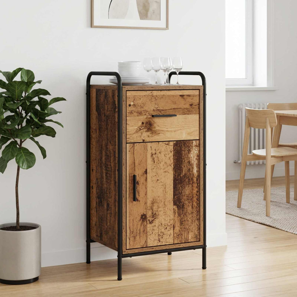 vidaXL Bufet Stare drewno 97 x 33 x 81 cm Drewno inżynieryjne