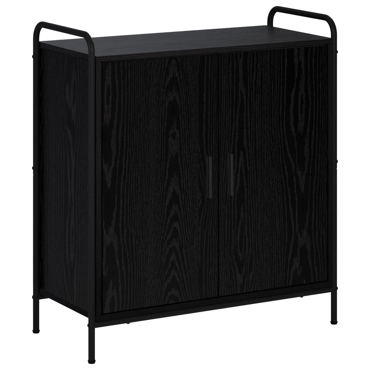 vidaXL Bufet Czarny dąb 97 x 33 x 81 cm Drewno inżynieryjne