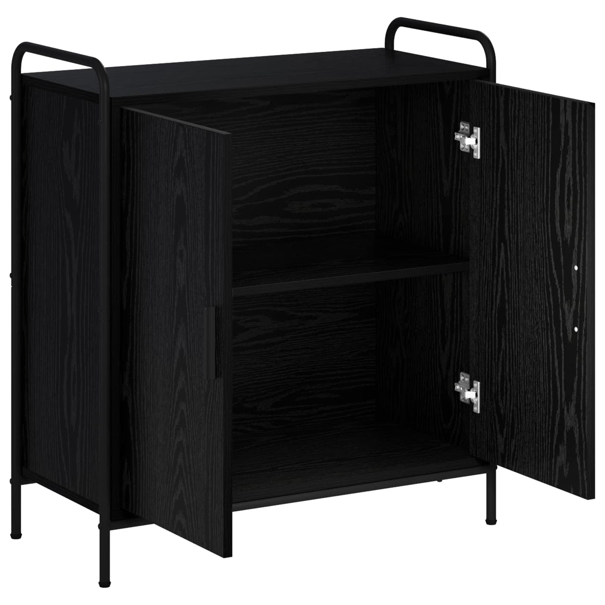 vidaXL Bufet Czarny dąb 97 x 33 x 81 cm Drewno inżynieryjne