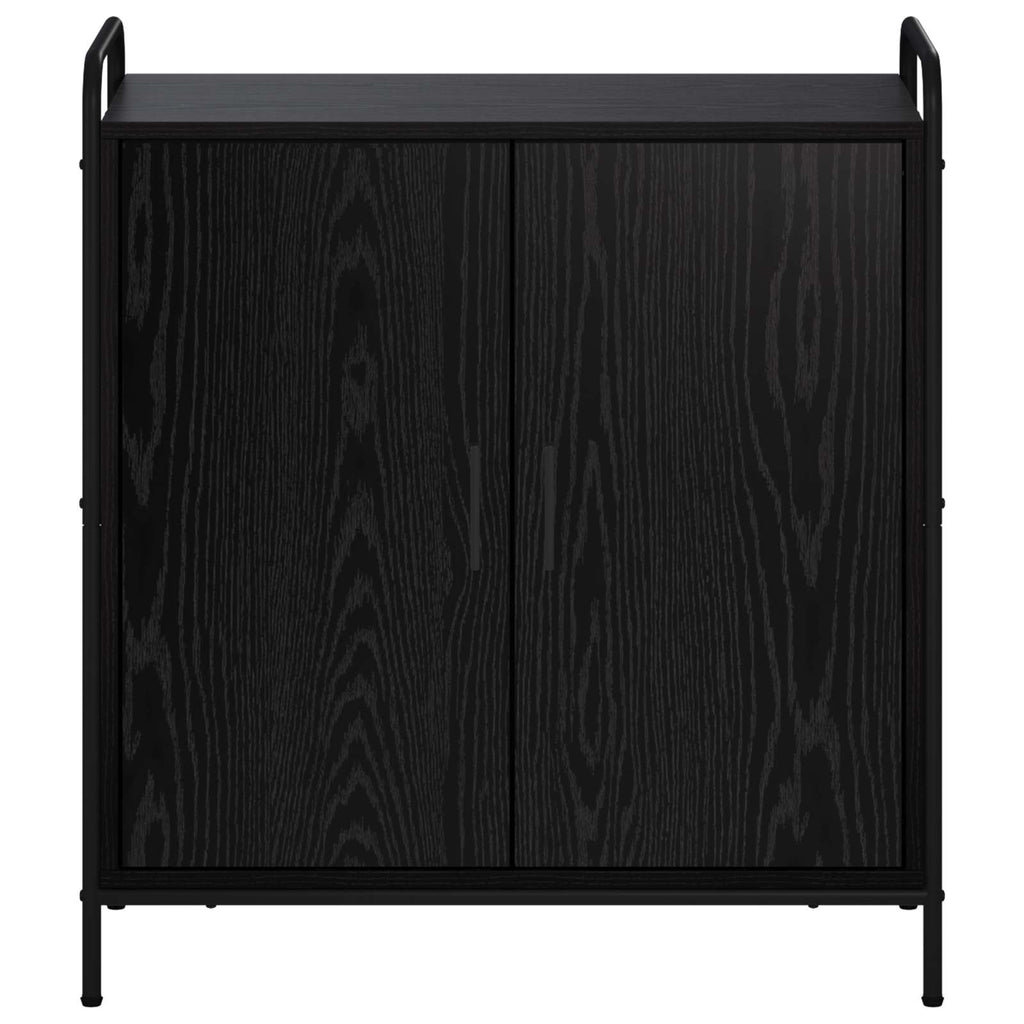 vidaXL Bufet Czarny dąb 97 x 33 x 81 cm Drewno inżynieryjne