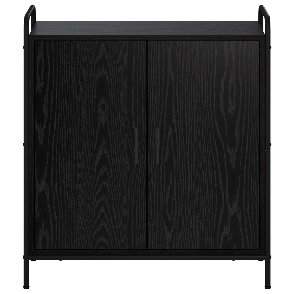 vidaXL Bufet Czarny dąb 97 x 33 x 81 cm Drewno inżynieryjne