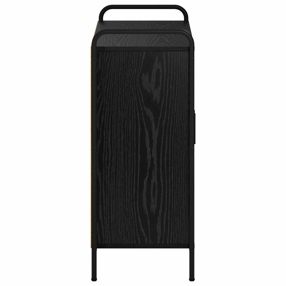 vidaXL Bufet Czarny dąb 97 x 33 x 81 cm Drewno inżynieryjne
