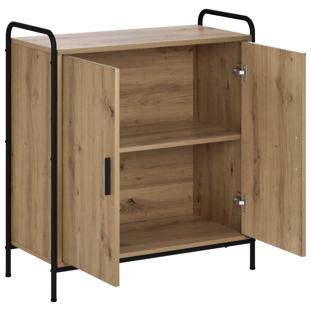 vidaXL Bufet Dąb artisan 97 x 33 x 81 cm Drewno inżynieryjne