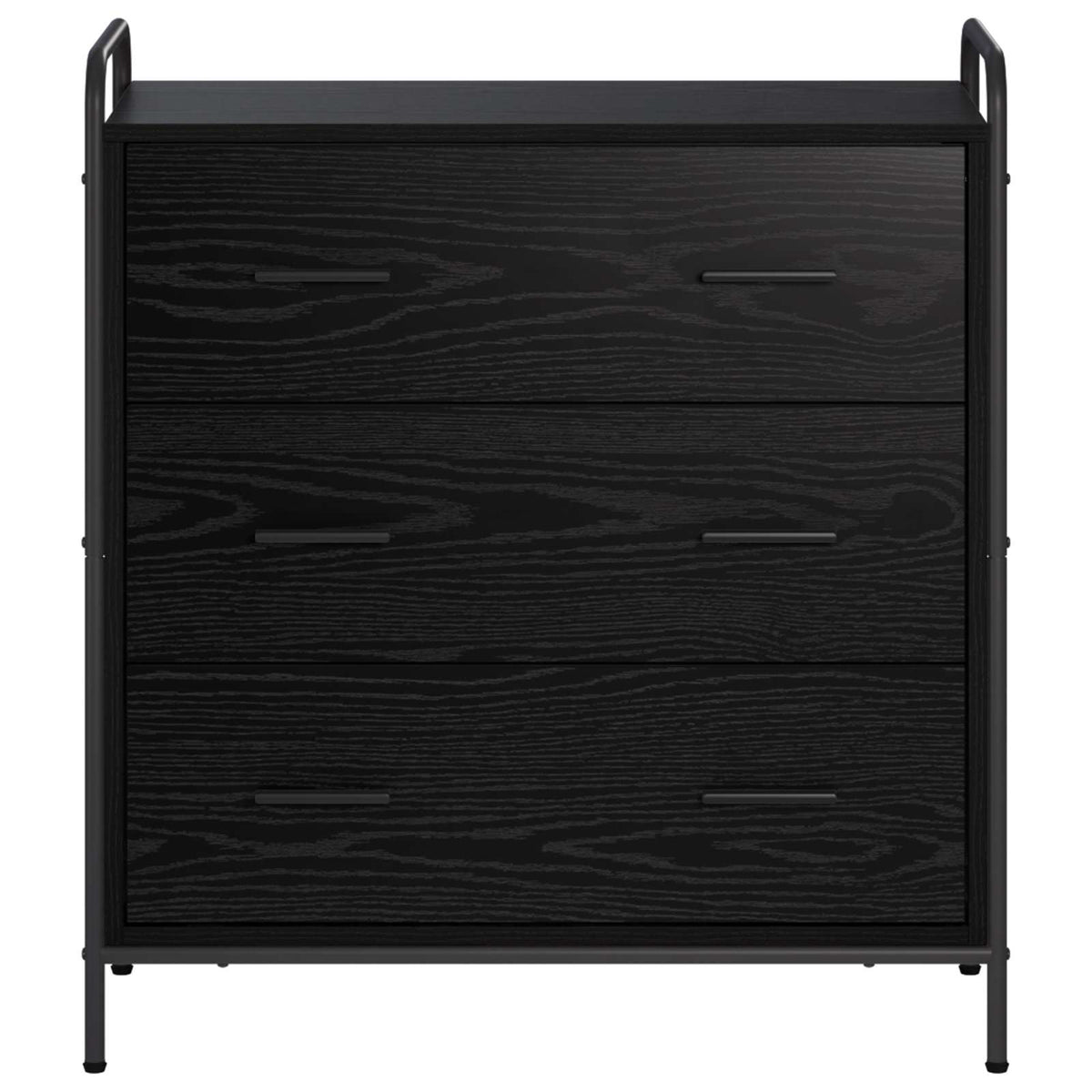 vidaXL Bufet Czarny dąb 97 x 33 x 81 cm Drewno inżynieryjne