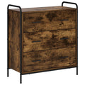 vidaXL Bufet Dąb wędzony 97 x 33 x 81 cm Drewno inżynieryjne