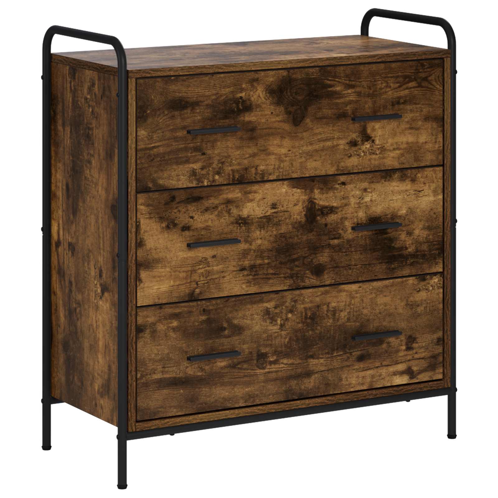 vidaXL Bufet Dąb wędzony 97 x 33 x 81 cm Drewno inżynieryjne