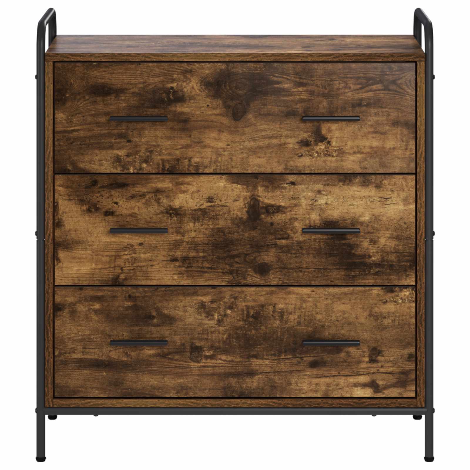 vidaXL Bufet Dąb wędzony 97 x 33 x 81 cm Drewno inżynieryjne