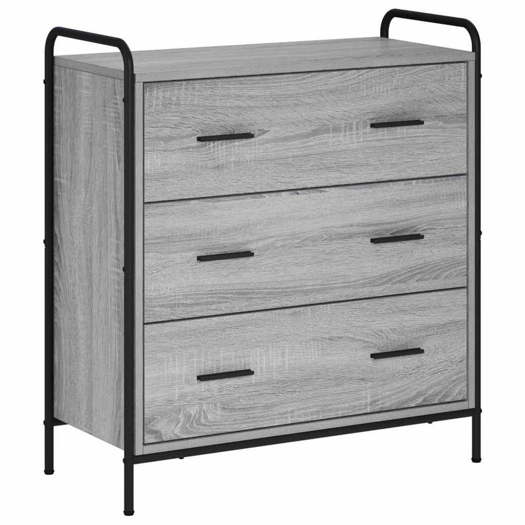 vidaXL Bufet Szary Sonoma 97 x 33 x 81 cm Drewno inżynieryjne