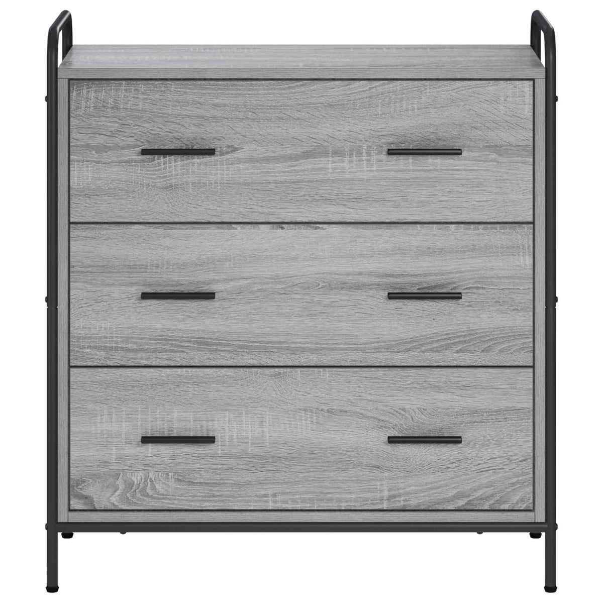 vidaXL Bufet Szary Sonoma 97 x 33 x 81 cm Drewno inżynieryjne