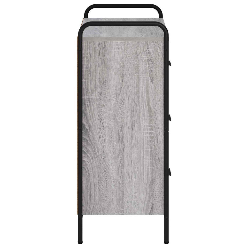 vidaXL Bufet Szary Sonoma 97 x 33 x 81 cm Drewno inżynieryjne