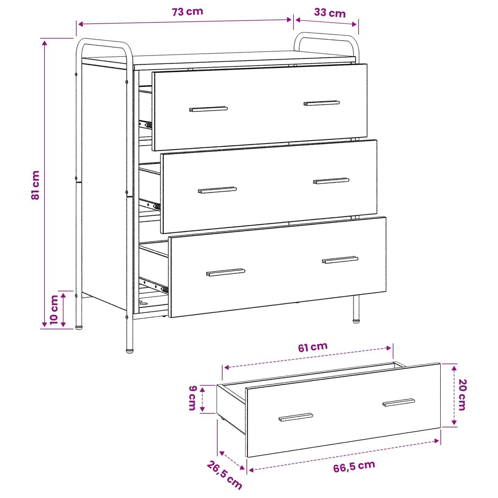 vidaXL Bufet Szary Sonoma 97 x 33 x 81 cm Drewno inżynieryjne