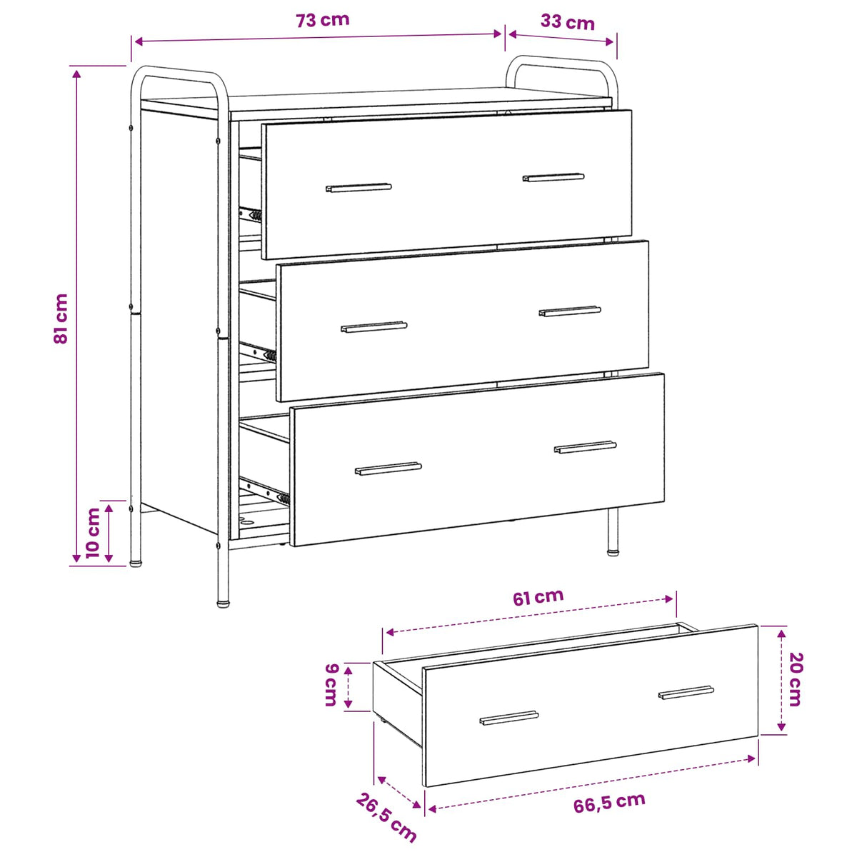 vidaXL Bufet Stare drewno 97 x 33 x 81 cm Drewno inżynieryjne