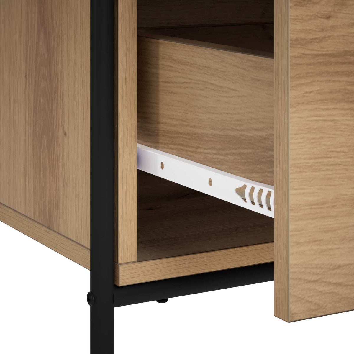vidaXL Bufet Dąb artisan 97 x 33 x 81 cm Drewno inżynieryjne