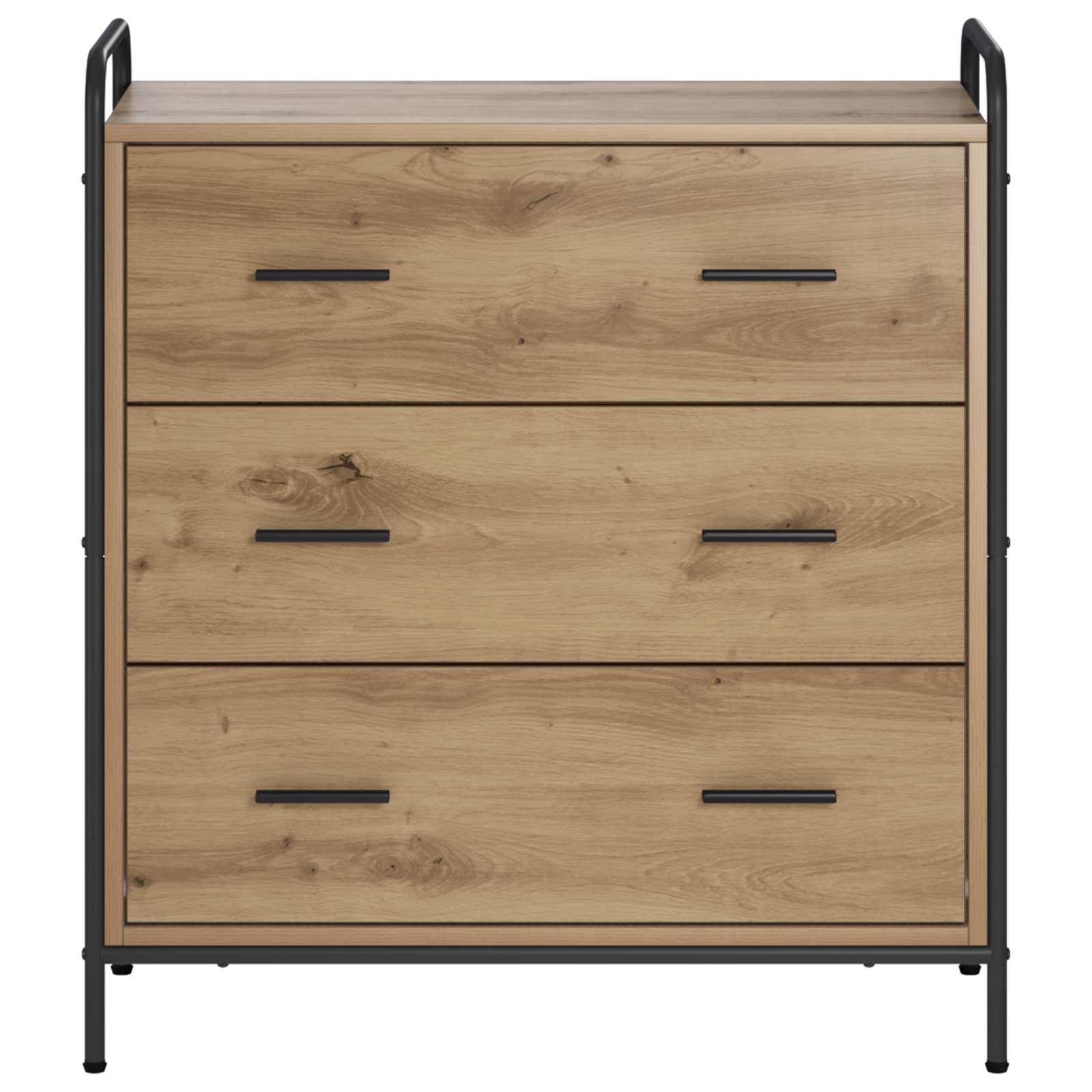 vidaXL Bufet Dąb artisan 97 x 33 x 81 cm Drewno inżynieryjne