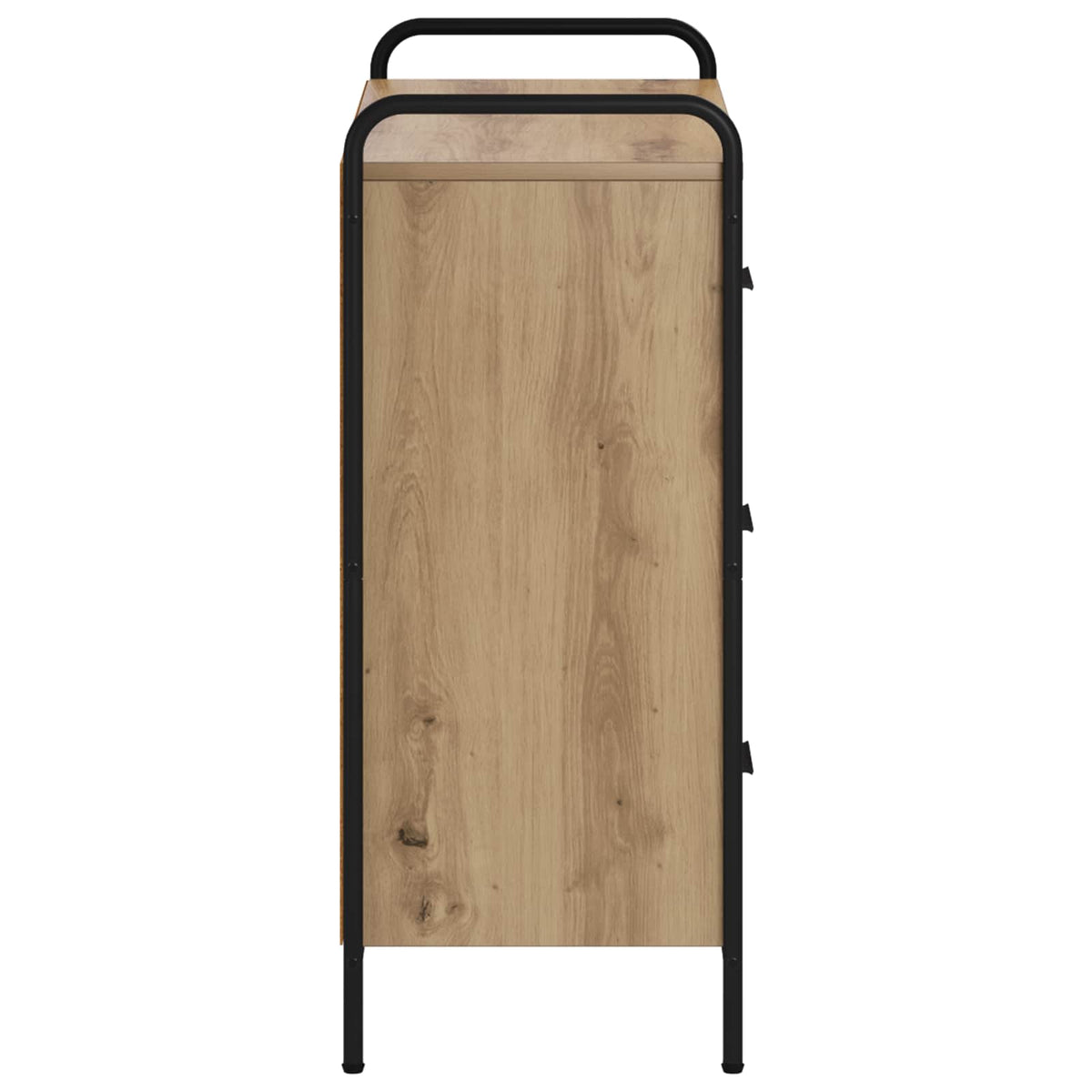 vidaXL Bufet Dąb artisan 97 x 33 x 81 cm Drewno inżynieryjne