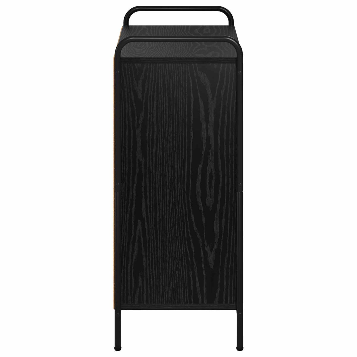 vidaXL Bufet Czarny dąb 97 x 33 x 81 cm Drewno inżynieryjne