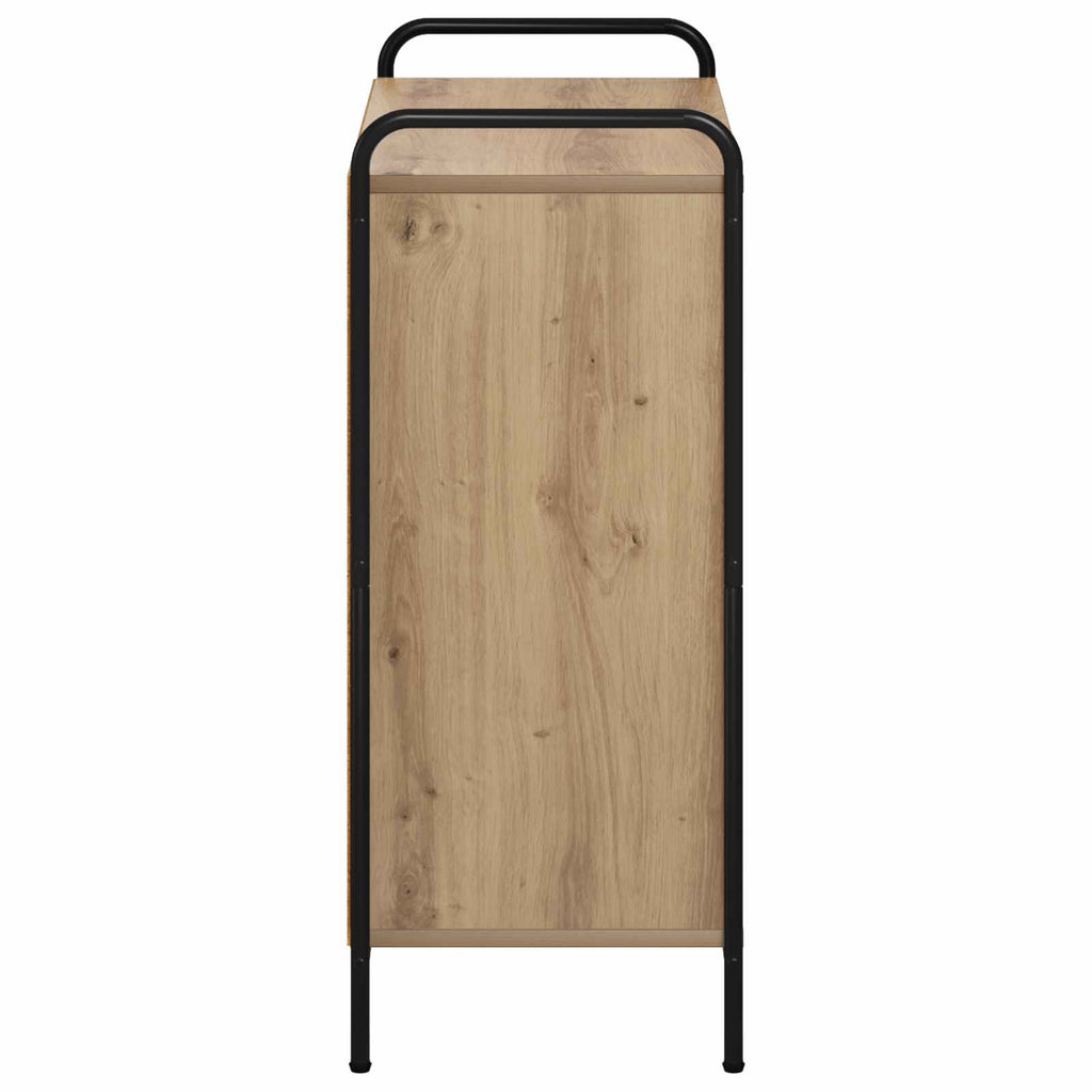 vidaXL Bufet Dąb artisan 97 x 33 x 81 cm Drewno inżynieryjne