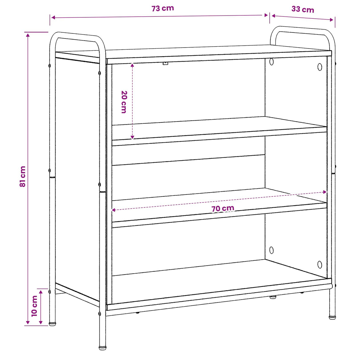 vidaXL Bufet Dąb artisan 97 x 33 x 81 cm Drewno inżynieryjne