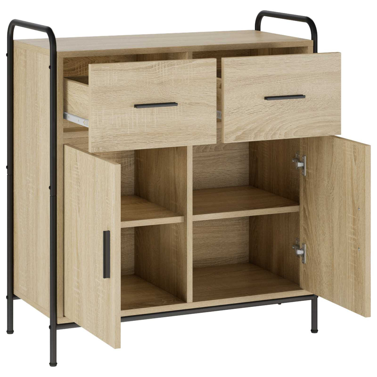 vidaXL Bufet dąb Sonoma 97 x 33 x 81 cm Drewno inżynieryjne