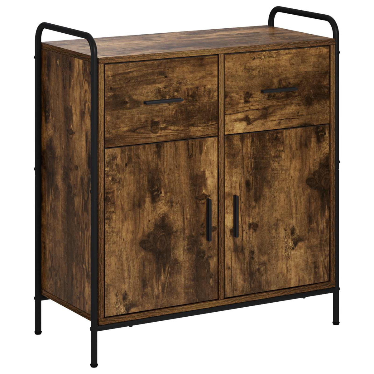 vidaXL Bufet Dąb wędzony 97 x 33 x 81 cm Drewno inżynieryjne