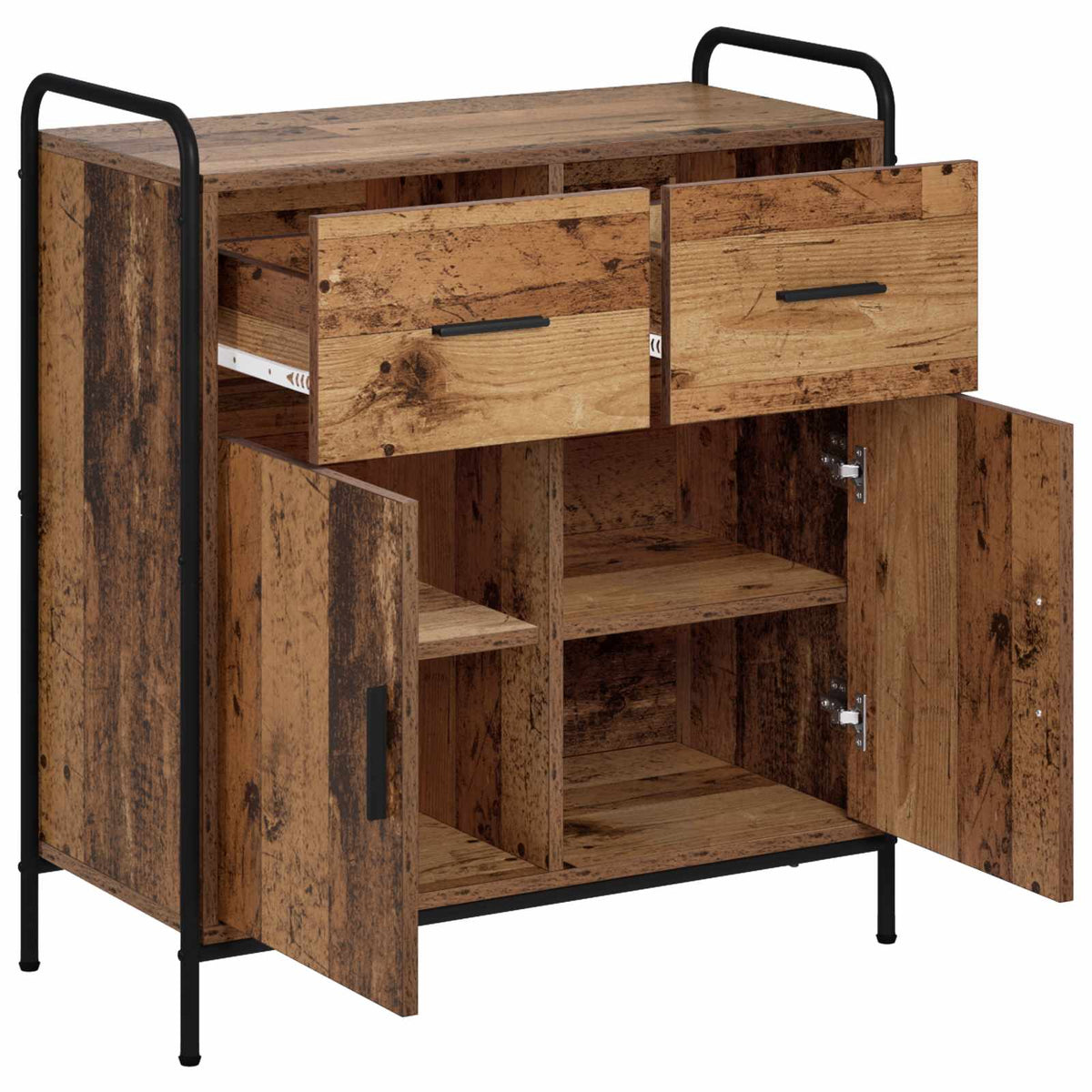 vidaXL Bufet Stare drewno 97 x 33 x 81 cm Drewno inżynieryjne