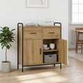vidaXL Bufet Dąb artisan 97 x 33 x 81 cm Drewno inżynieryjne
