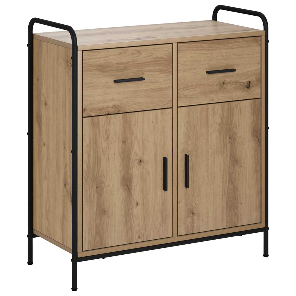 vidaXL Bufet Dąb artisan 97 x 33 x 81 cm Drewno inżynieryjne