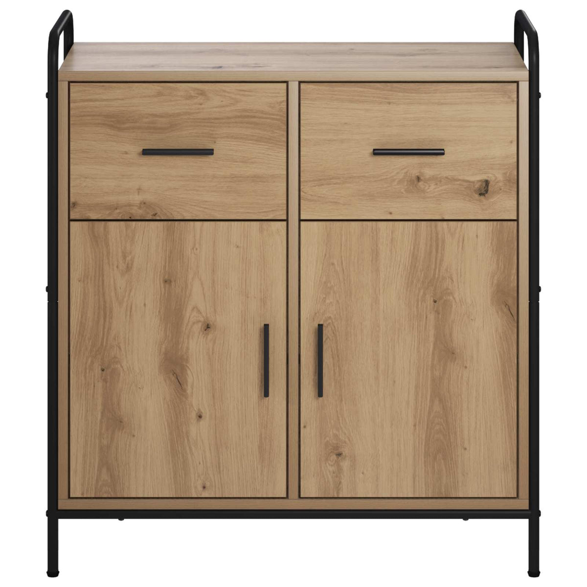 vidaXL Bufet Dąb artisan 97 x 33 x 81 cm Drewno inżynieryjne