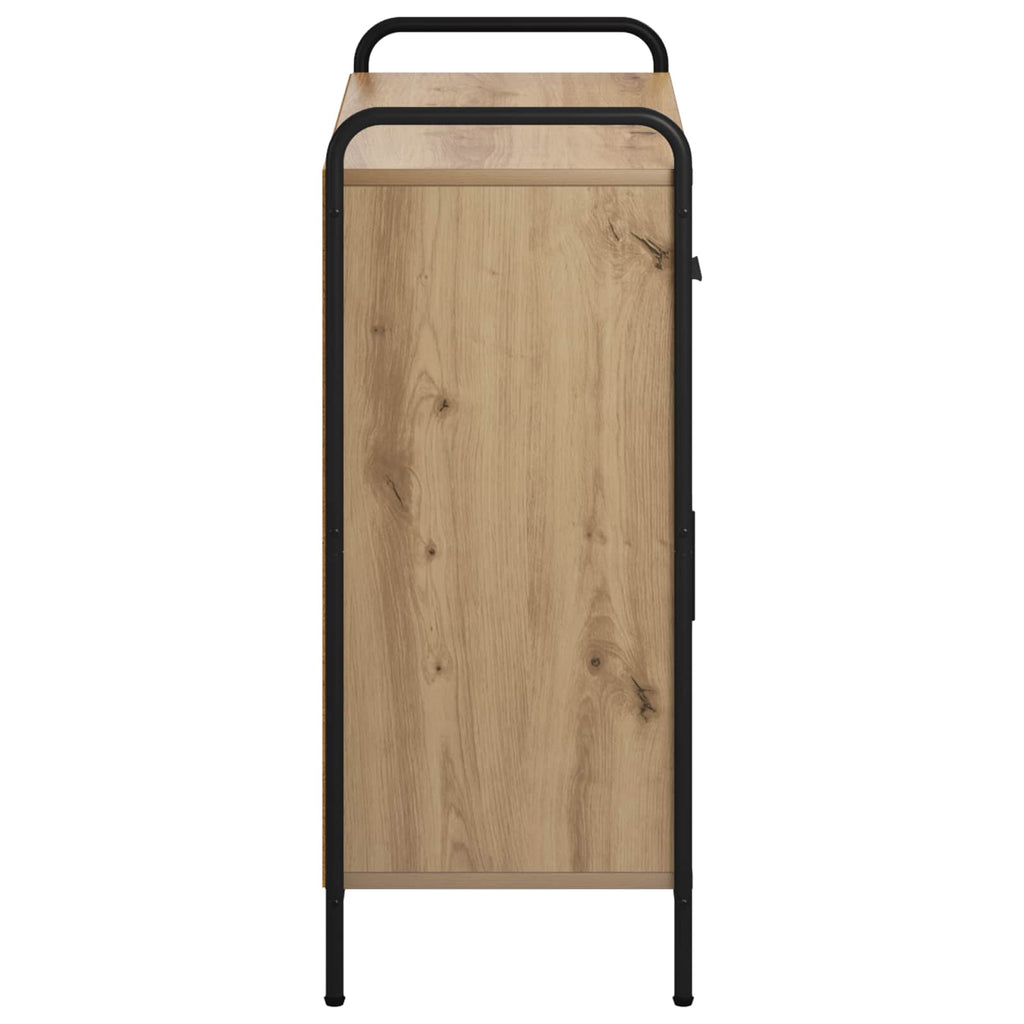 vidaXL Bufet Dąb artisan 97 x 33 x 81 cm Drewno inżynieryjne
