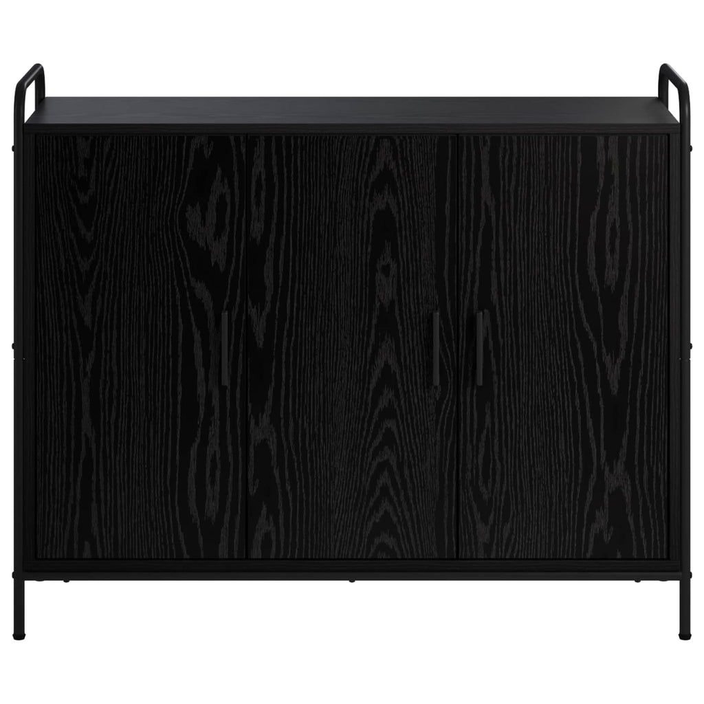 vidaXL Bufet Czarny dąb 97 x 33 x 81 cm Drewno inżynieryjne