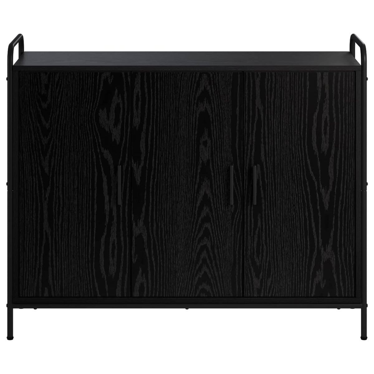 vidaXL Bufet Czarny dąb 97 x 33 x 81 cm Drewno inżynieryjne