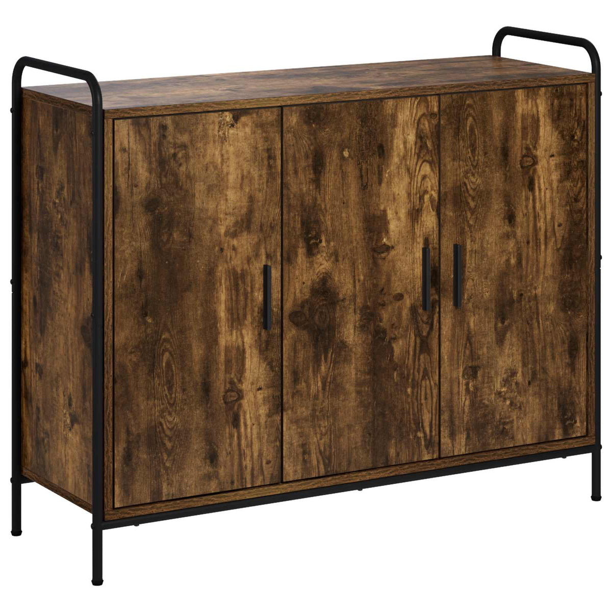 vidaXL Bufet Dąb wędzony 97 x 33 x 81 cm Drewno inżynieryjne