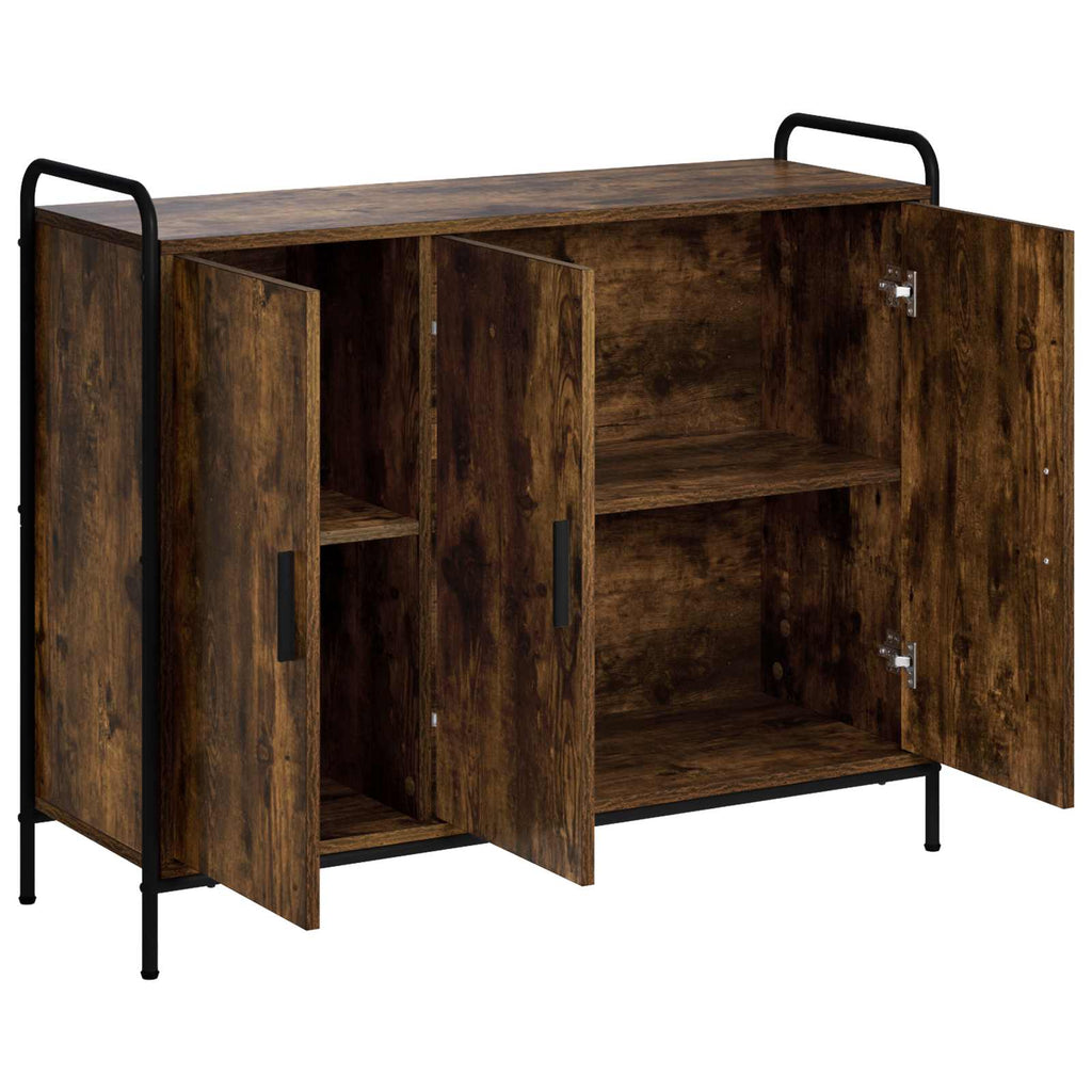 vidaXL Bufet Dąb wędzony 97 x 33 x 81 cm Drewno inżynieryjne
